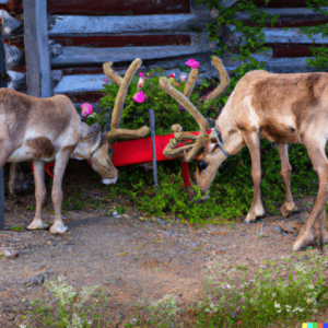 Daisy and Rosie - two of Santas other reindeer