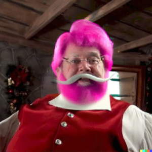 Santa wigs and beards?