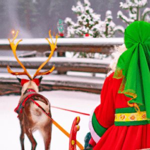 Mrs. Claus in her sleigh answers why Santa can't come visit.