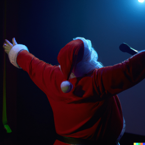 Santa loves singing Silly Christmas Music